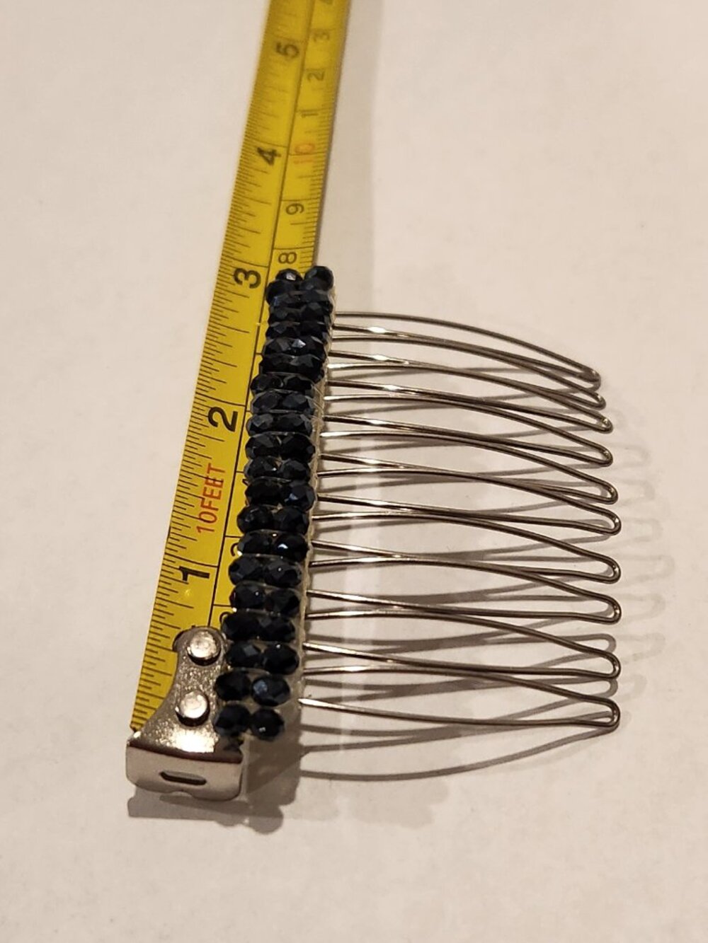 Black Rhinestone Hair Accessory - Picture 4 of 4